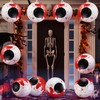 10 Pcs Halloween Eyeball Red Inflatable Eye Ball 12 Inch