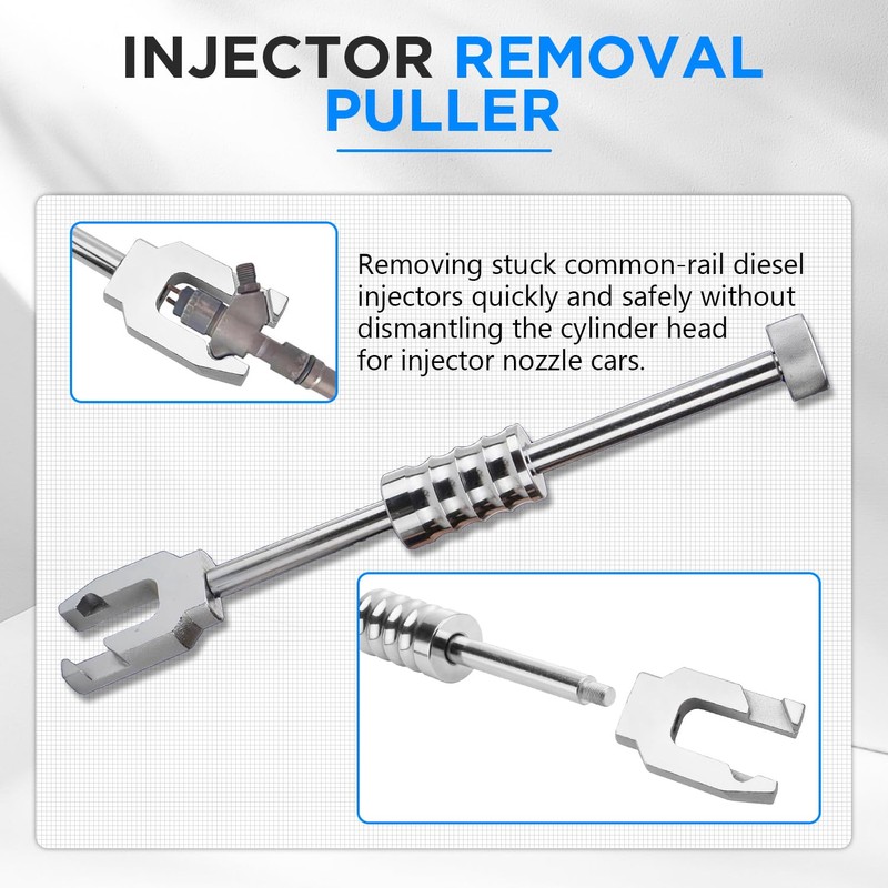 Diesel Injector Extractor Puller Tool Set - 26PCS Diesel Fuel