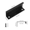Pack of 8 Finger Edge Pull Handle Black Finger Pull