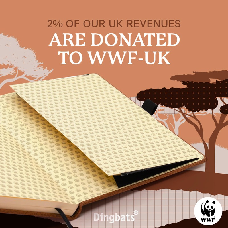 Dingbats* - Wildlife Lined Extra Large A4 Notebook - PU