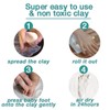 Discoball Baby Handprint Kit and Footprint Picture Frame Clay Kit,