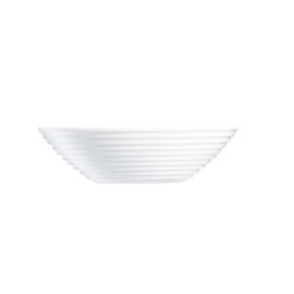 Luminarc P2170 Harena 6.25" All Purpose Bowls, Set of 6, White Ribbed Soup Salad