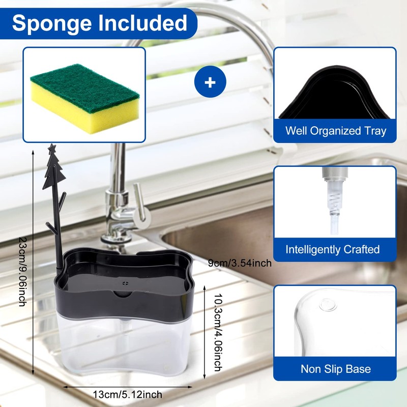 New 2026 Version Premium Quality Dish Soap Dispenser - Countertop
