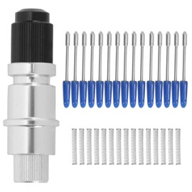 Yuecoom Blade Holder, Silhouette Cutting Blade, CB09 Graphtec Holder and 15Pcs Cemented Carbide 60° Cutting Tool Cutting Blades for Vinyl Cutter Plotter