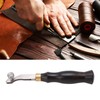 Leather Creaser 0.5mm Regulable Screw Ebony Handle Arc Design Stainless