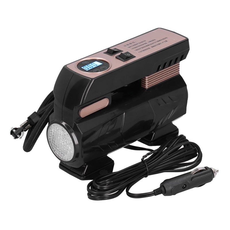 Portable Auto Air Pump Compressor Tire Inflating Tool with 3