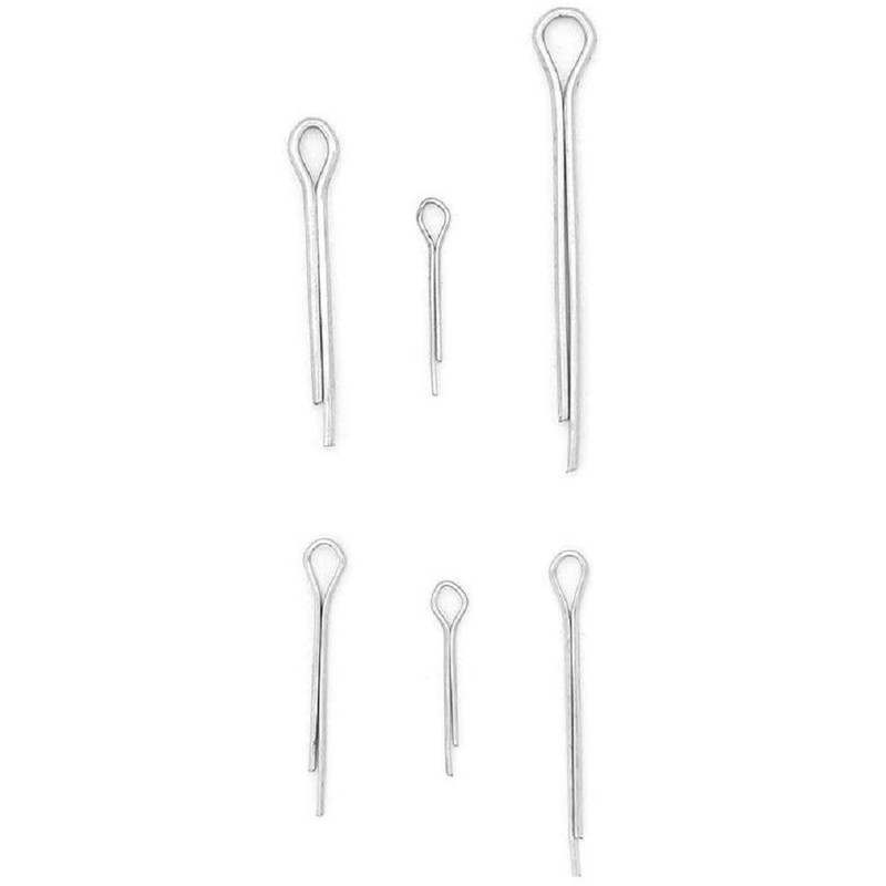DollaTek 175Pcs 5Values Split Cotter Pin Zinc Plated Hitch Pins