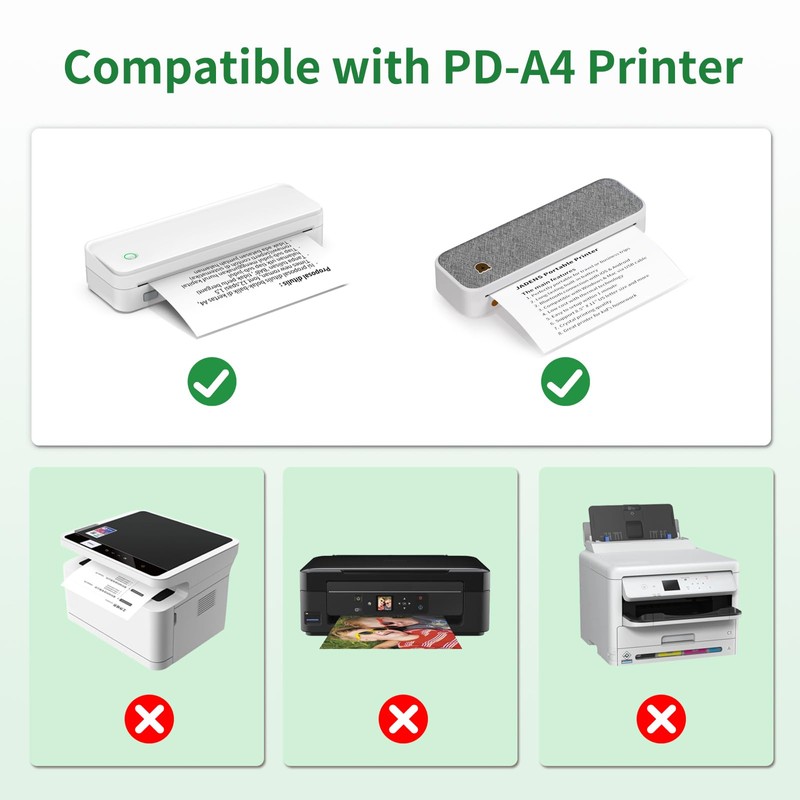 Gloryang Thermal Printer Paper 8.5 x 11 Inch US Letter