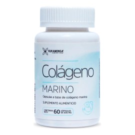 Colgeno Marino  Alta biodisponibilidad  60 Cpsulas de 500 mg  Ayuda al crecimiento del cabello  Firmeza y elasticidad de la piel  Fortalece cabello y 