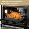 21Inch Roasting Pan, Extra Large Rectangle Roasting Pan With Rack,