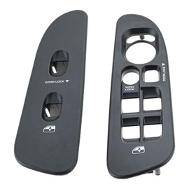 Mtsooning Door Window Switch Panel Bezel,Driver & Passenger Side Replacement for 2002-2008 Dodge Ram 1500 2500 3500 Quad Cab,Replaces# 5HZ71WL5AE 5HZ72ZJ8AC Window Switch Door Panel Cover
