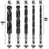 Vearter 5 Piece Moonlight Drill Drill Bit Set for Ironworking,