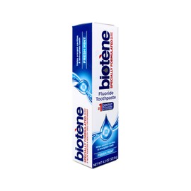 biotène Gentle Formula Fluoride Toothpaste, Fresh Mint 4.3 oz ( Pack of 3), (PPAX1366750)