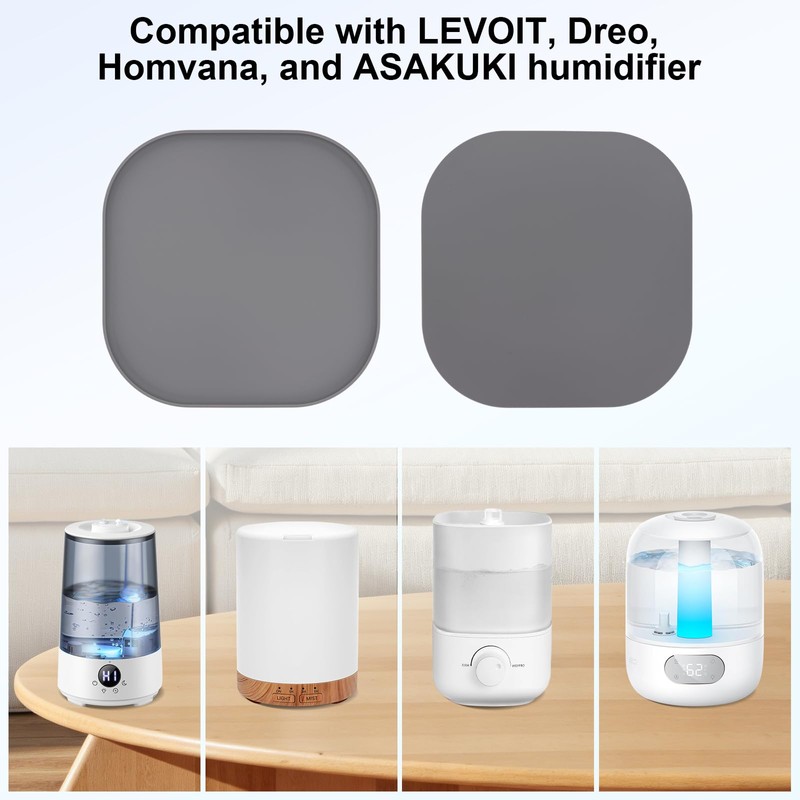 Silicone Humidifiers Drip Tray for LEVOIT, Dreo, ASAKUKI, Homvana Humidifiers,