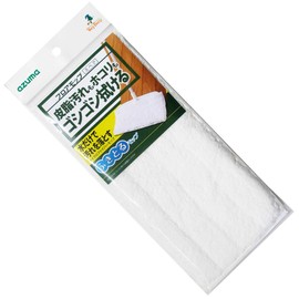 Azuma SQ084 Flooring Wiper, Double Sided Mop SPW, Wipes Approx. 10.6 x 5.1 inches (27 x 13 cm), Floor Mop Spare that Wipes Dirt with Extra Fine Fibers. White