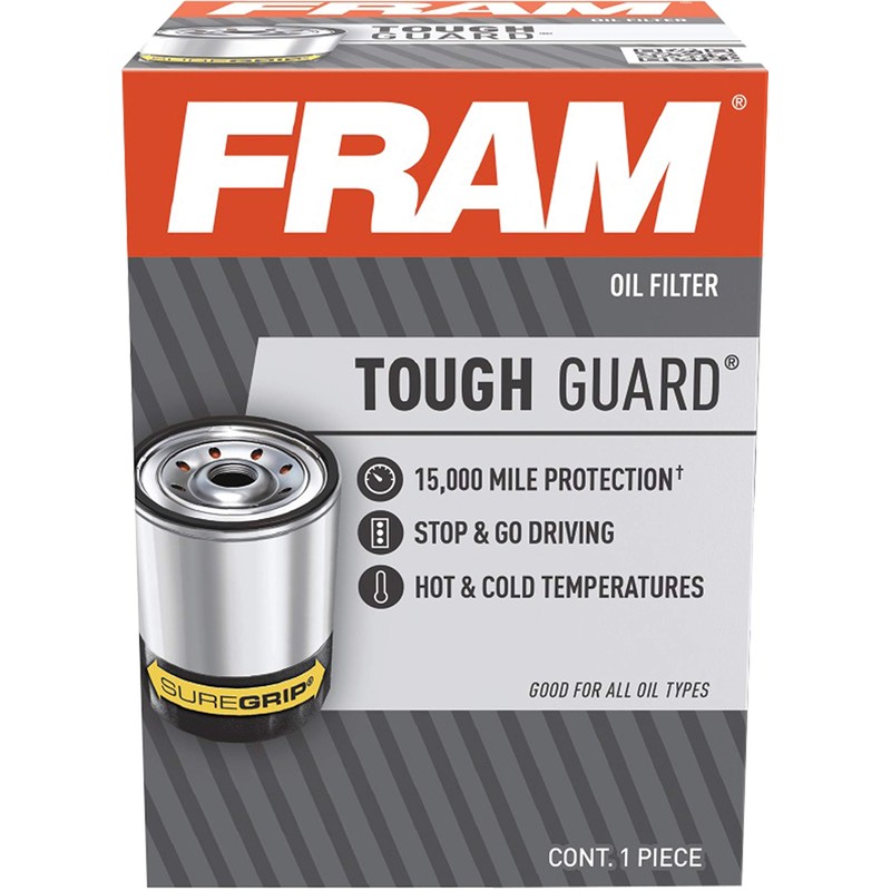 FRAM Tough Guard TG2-1, 15K Mile Change Interval Passenger Car