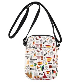 MYSOMY Spanish Crossbody Bag Spain Trip Gifts Spain Themed Travel Purse Spain Crossbody Purse Spanish Shoulder Bag (SPAIN UK)
