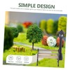 SUPVOX 1 Set Mini House Models Realistic Park Scene Decor