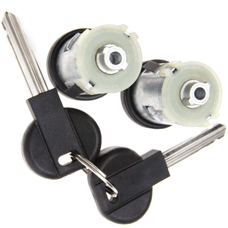 ENET 2pcs Car Auto Vehicle Front Replacement Door Lock Barrels