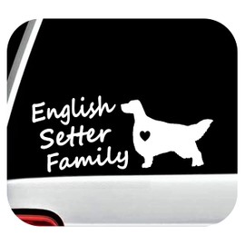 E1063 English Setter Family Dog Decal Sticker