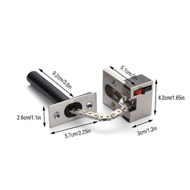 TOGU Heavy Duty Thicken Security Concealed Door Chain,Chain Door Fastener,Security Door Guard for Home,Apartment,Hotel,Motel,Dormitory,Satin Nickel