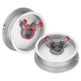 uxcell Garage Door Cable Drum, Zinc Alloy Overhead Garage Door Parts Drums Wheel Replacement Up to 8 ft High Door Garage Door Cable Replacement Kit, Silver