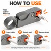 Coaxial Cable Stripping Tool for Wire Prep – Adjustable 4/6/8/9/12mm