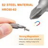sourcing map 10pcs PZ1 Screwdriver Bit 1/4" Hex Shank 25mm/1"