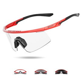 SCVCN Sports Sunglasses, Ultra Lightweight TR90 Frame, Glare Reducing Lens, UV 400 UV Protection, Windproof, Nighttime Compatible, Men's, Women's, Cycling, Climbing, Running, Marathons, Baseball