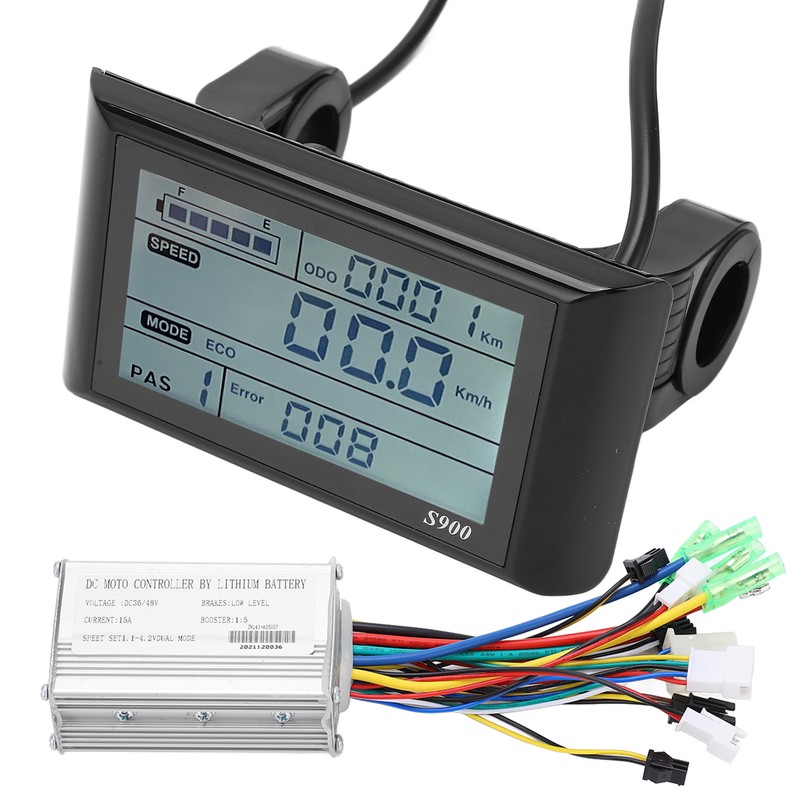 36V/48V 15A Brushless Motor Controller LCD S900 Display Panel Set