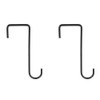 2 Pack Vinyl Fence Hooks 2x6 inch,Fence Hangers Patio Light