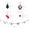 PinkBlume Wool Felt Christmas Garland Decorations Wool Felt Snowman Christmas
