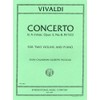 ヴィヴァルディ: 2本のバイオリンのための協奏曲 イ短調 Op.3/8/インターナショナル・ミュージック社/ピアノ伴奏付2本のバイオリン楽譜