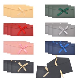Gift Envelopes, 21 PCS Money Envelopes for Cash Gifts, 22x11CM Money Gift Envelope with Ribbons, Moneys Envelope, Moneys Enveloped with Ribbons, Christmas Mone Wallets for Cash