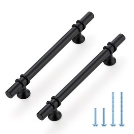Ravinte Hardware 30 Pack 7.38 Inch Matte Black Cabinet Pulls Handles Kitchen Cabinet Hardware Dresser Cupboard Handles Drawer Pulls 5 Inch CC