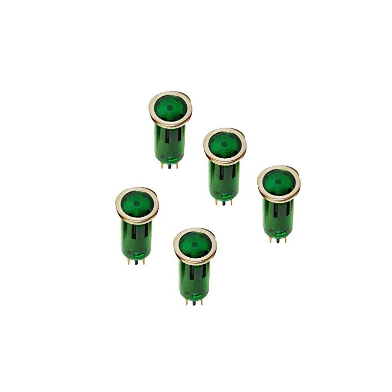 Vogueing Tool DC 12V Green Warning Signal Light Dashboard Indicator