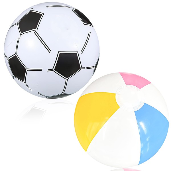 Pack of 2 Water Balls, Inflatable Beach Ball, Inflatable Beach