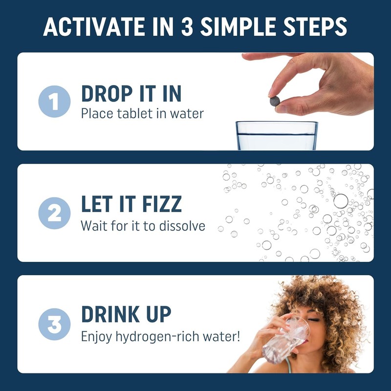HydroLite Molecular Hydrogen Tablets for Drinking Water with Magnesium |