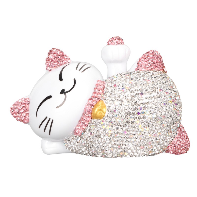 Lucky Cat Ornaments Solar Power Waving Arm Lucky Cat Statue