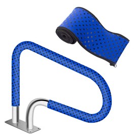 Durable Neoprene Zippered Pool Handrail Safety Cover (4 Feet) for Above Ground/Inground Swimming Pool Handrail Rail Grip Attachment, Non-Slip Design Pool Safety Covers