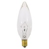 Satco S3390 120V E14 Euro Base 25-Watt B9.5 Light Bulb,