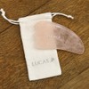 Cassa Plate with Pouch [Rose Quartz] For Facial and Lymphatic