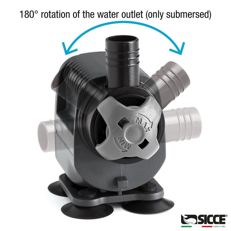 SICCE Syncra Silent NANO Multifunction 110 GPH Submersible Water Pump