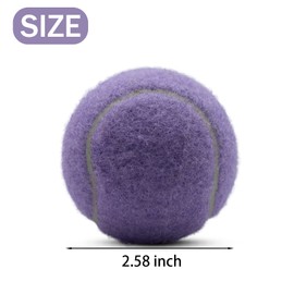 Magicorange Tennis Balls, 12 Pack Advanced Training Tennis Balls Practice Balls, Pet Dog Playing Balls, Come with Mesh Bag for Easy Transport, Good for Beginner Training Ball (Light Purple)
