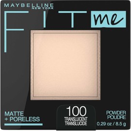 Maybelline New York Fit Me Mate + maquillaje en polvo sin poros, Translúcido, 1 pieza