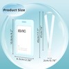 BASUNOCL 3 PCS Sliding Vertical ID Badge Holder with Lanyard,