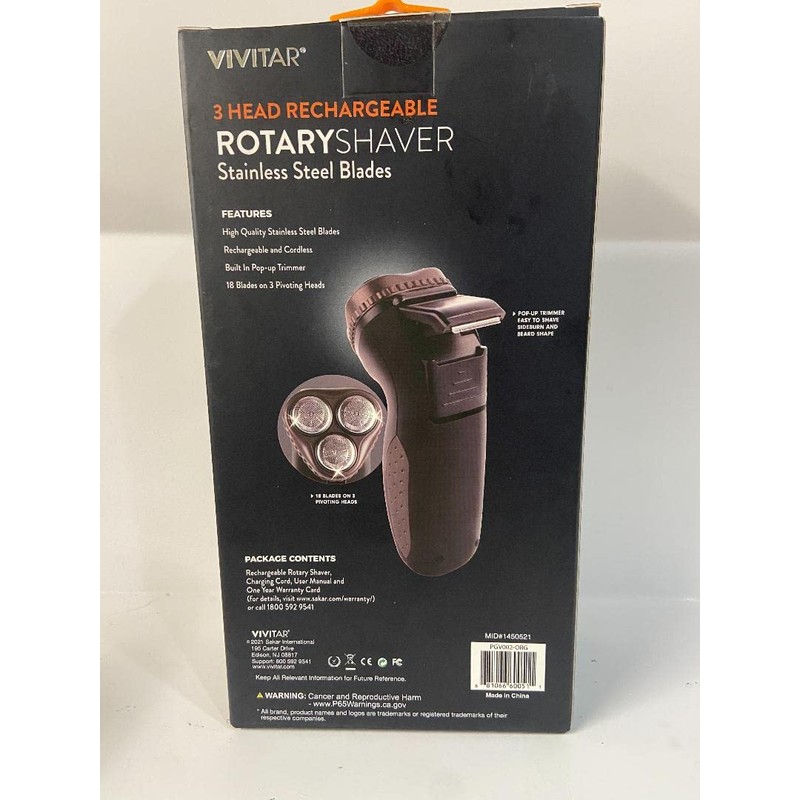3 Head Rechargeable Rotary Shaver