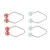 2 Pair Dimple Trainer Piercing Free Easy To Wear Enhanced