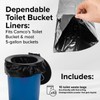 Camco Toilet Waste Bags - Features a Biodegradable Powder &