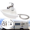 Wall Mount Corner Bathroom Sink, Boat Caravan RV Camper Corner